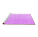 Sideview of Machine Washable Abstract Purple Modern Area Rugs, wshabs4346pur