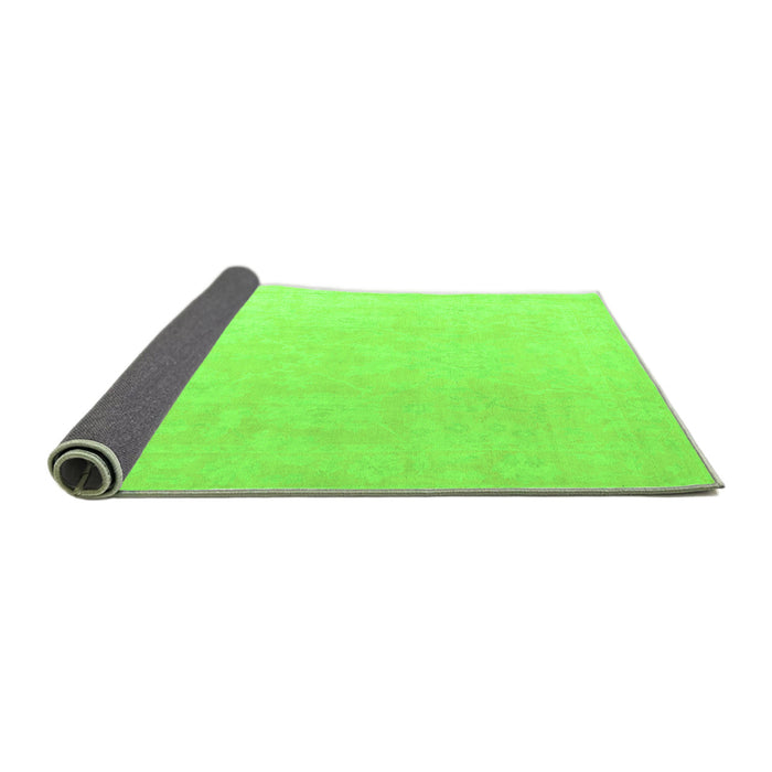 Sideview of Abstract Green Modern Rug, abs4346grn