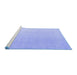 Sideview of Machine Washable Abstract Blue Modern Rug, wshabs4346blu