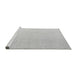 Sideview of Machine Washable Abstract Gray Modern Rug, wshabs4346gry