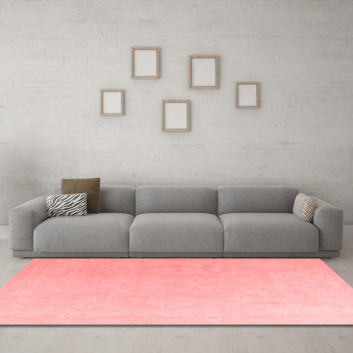 Modern Red Washable Rugs