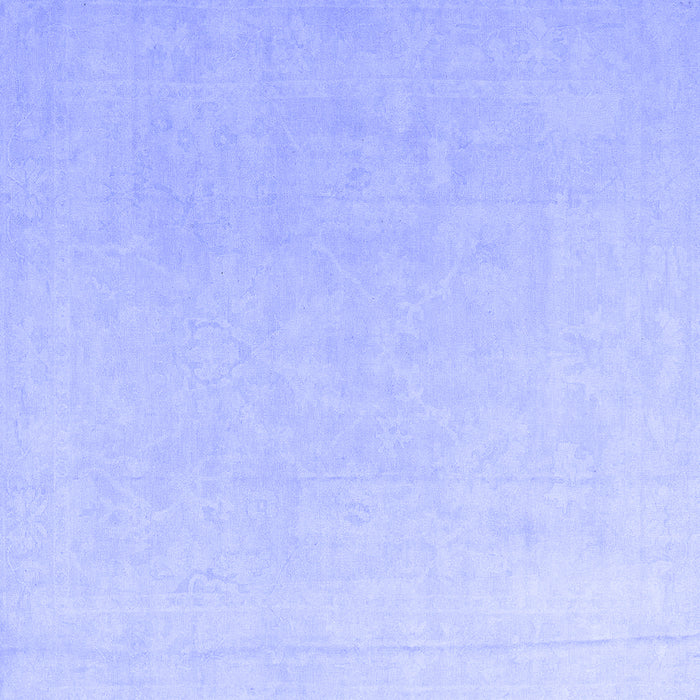 Square Abstract Blue Modern Rug, abs4346blu