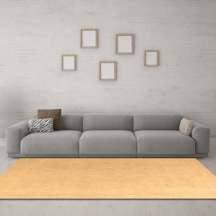 Machine Washable Abstract Brown Modern Rug in a Living Room,, wshabs4346brn