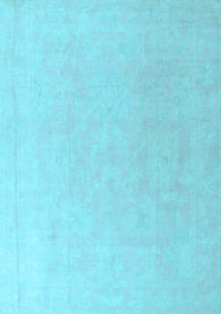 Abstract Light Blue Modern Rug, abs4346lblu