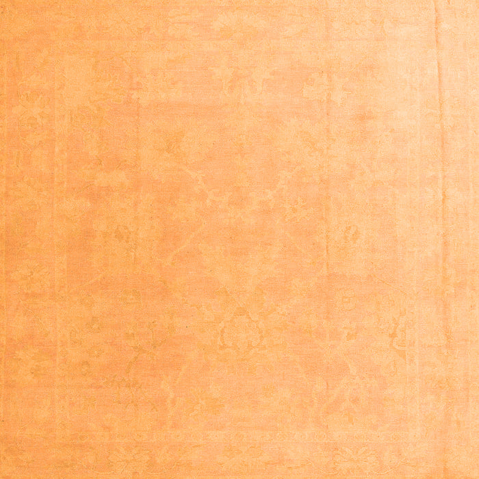 Square Abstract Orange Modern Rug, abs4346org