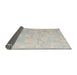 Sideview of Abstract Pale Silver Gray Oriental Rug, abs4347