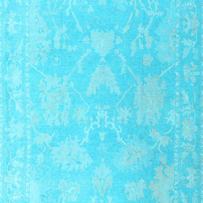 Oriental Light Blue Traditional Rug, abs4347lblu