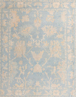 Abstract Pale Silver Gray Oriental Rug, abs4347