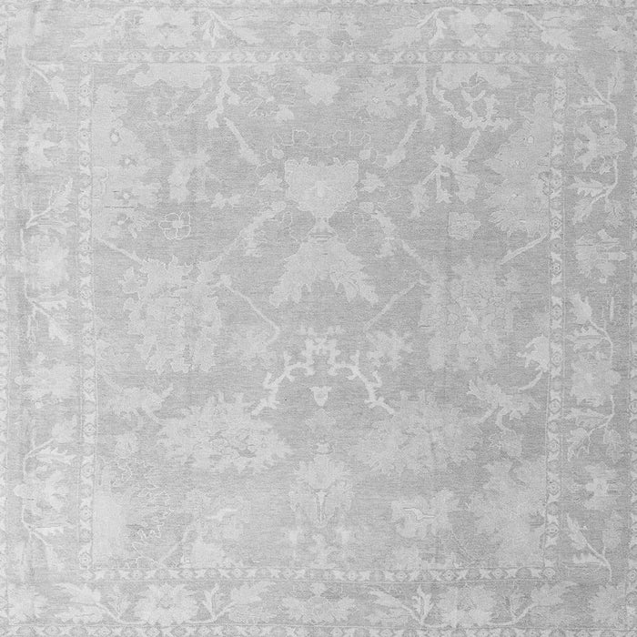 Square Oriental Gray Traditional Rug, abs4347gry