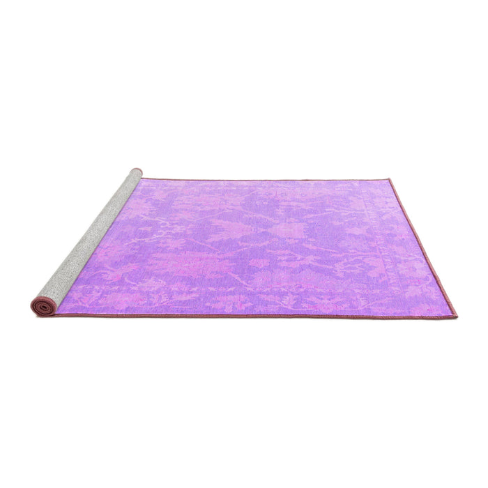 Sideview of Machine Washable Oriental Purple Traditional Area Rugs, wshabs4347pur