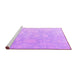 Sideview of Machine Washable Oriental Purple Traditional Area Rugs, wshabs4347pur