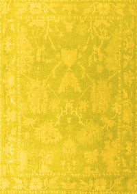 Oriental Yellow Traditional Rug, abs4347yw