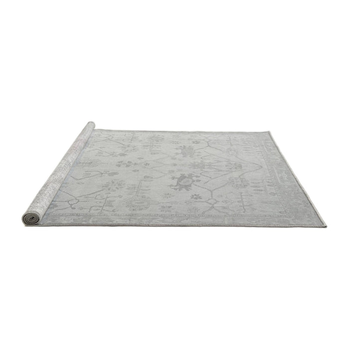 Sideview of Machine Washable Oriental Gray Traditional Rug, wshabs4348gry