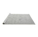 Sideview of Machine Washable Oriental Gray Traditional Rug, wshabs4348gry