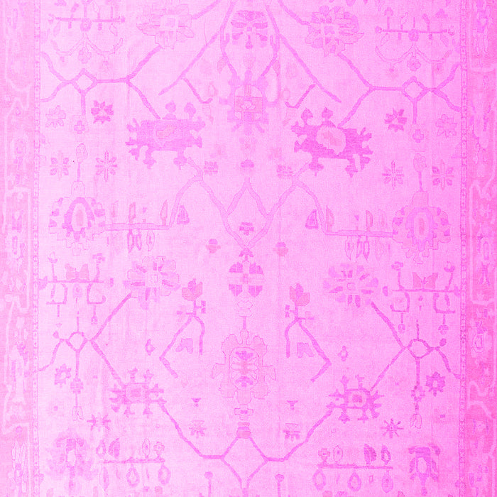 Machine Washable Oriental Pink Traditional Rug, wshabs4348pnk