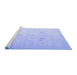 Sideview of Machine Washable Oriental Blue Traditional Rug, wshabs4348blu