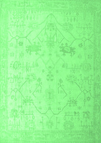 Oriental Emerald Green Traditional Rug, abs4348emgrn