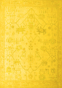 Oriental Yellow Traditional Rug, abs4348yw