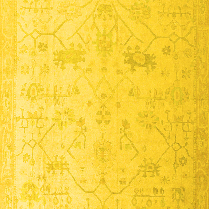 Oriental Yellow Traditional Rug, abs4348yw
