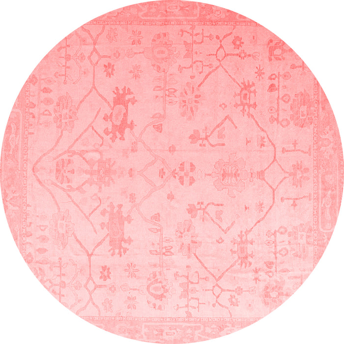 Machine Washable Oriental Red Traditional Rug, wshabs4348red