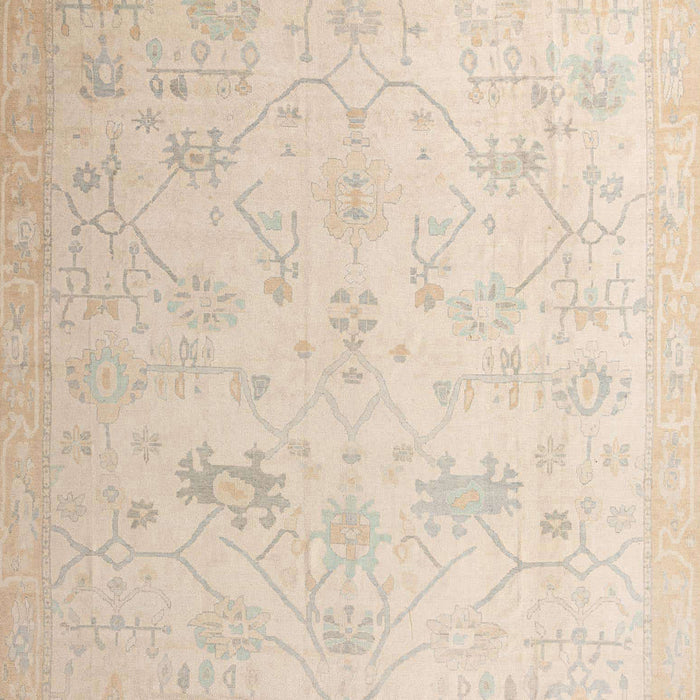 Abstract Deep Peach Orange Oriental Rug, abs4348