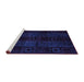 Sideview of Machine Washable Abstract Purple Modern Area Rugs, wshabs4349pur