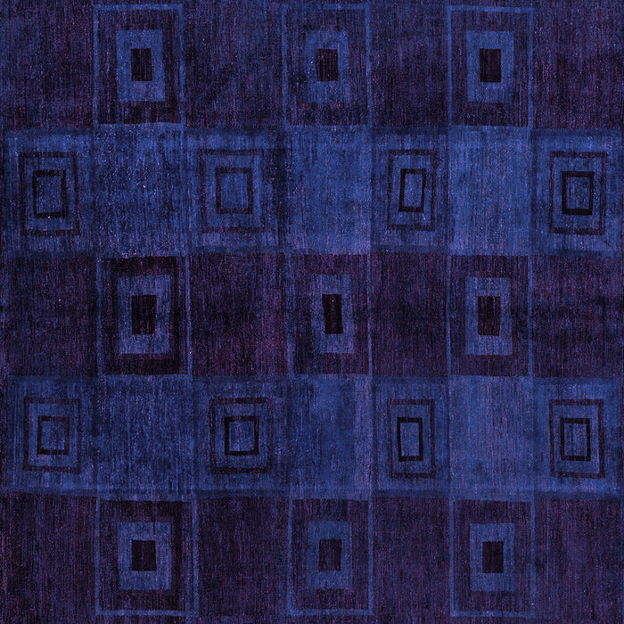 Square Abstract Purple Modern Rug, abs4349pur
