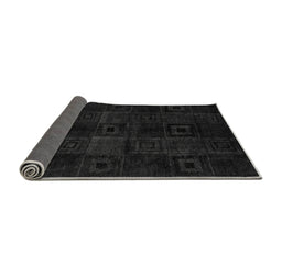 Sideview of Abstract Gray Modern Rug, abs4349gry