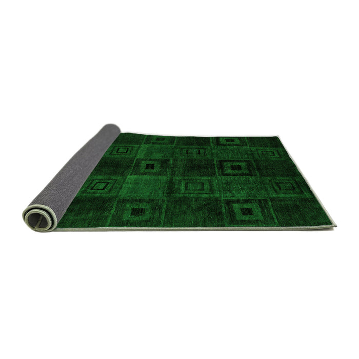Sideview of Abstract Green Modern Rug, abs4349grn