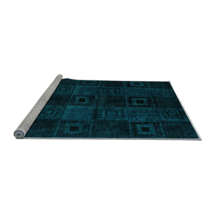 Sideview of Machine Washable Abstract Light Blue Modern Rug, wshabs4349lblu