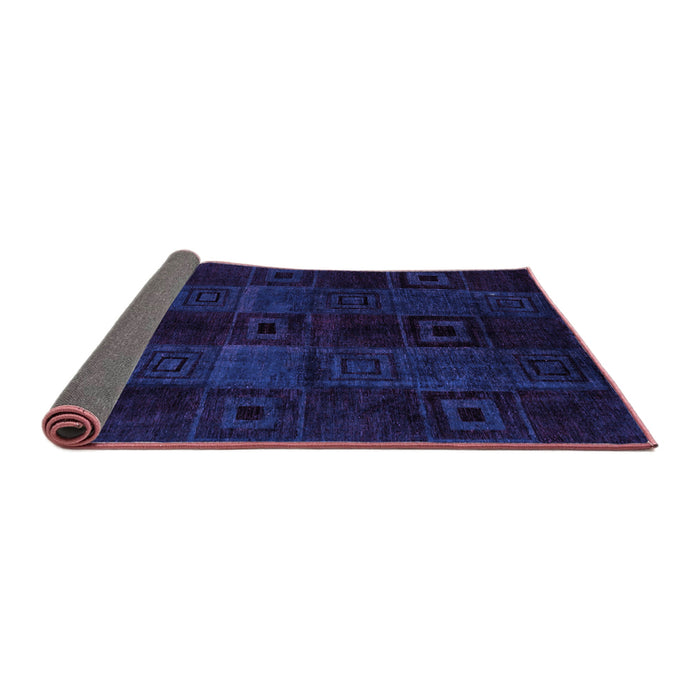 Sideview of Abstract Purple Modern Rug, abs4349pur