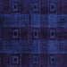 Square Machine Washable Abstract Purple Modern Area Rugs, wshabs4349pur