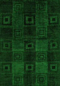 Abstract Green Modern Rug, abs4349grn