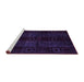 Sideview of Machine Washable Abstract Pink Modern Rug, wshabs4349pnk