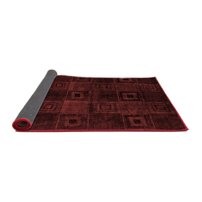 Abstract Red Modern Area Rugs