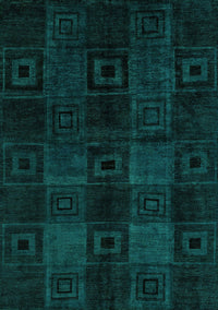 Abstract Turquoise Modern Rug, abs4349turq