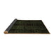 Sideview of Abstract Brown Modern Rug, abs4349brn