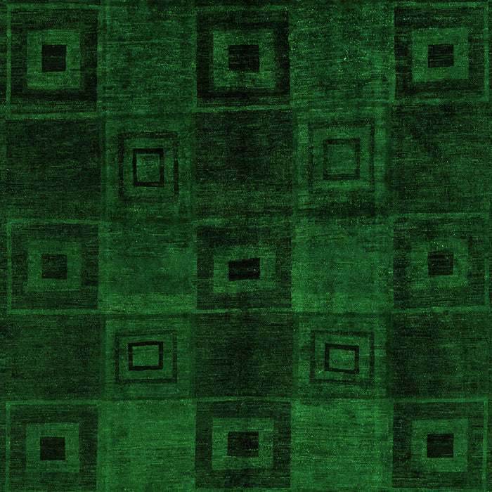 Machine Washable Abstract Green Modern Area Rugs, wshabs4349grn