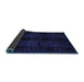 Sideview of Abstract Blue Modern Rug, abs4349blu