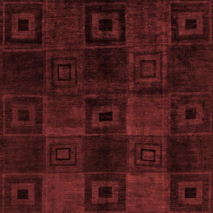 Machine Washable Abstract Red Modern Rug, wshabs4349red