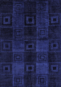 Abstract Blue Modern Rug, abs4349blu