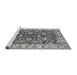 Sideview of Machine Washable Oriental Gray Traditional Rug, wshabs434gry