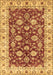 Machine Washable Oriental Brown Traditional Rug, wshabs434brn