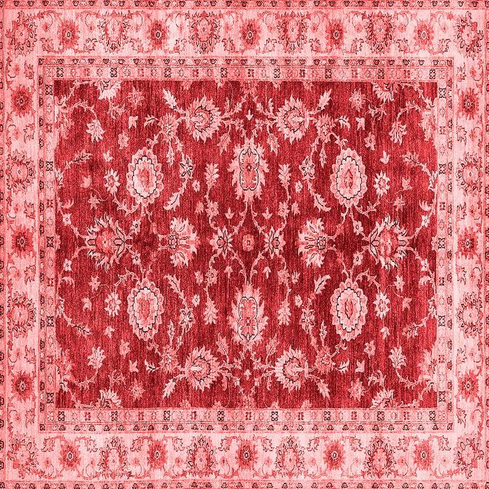 Machine Washable Oriental Red Traditional Rug, wshabs434red