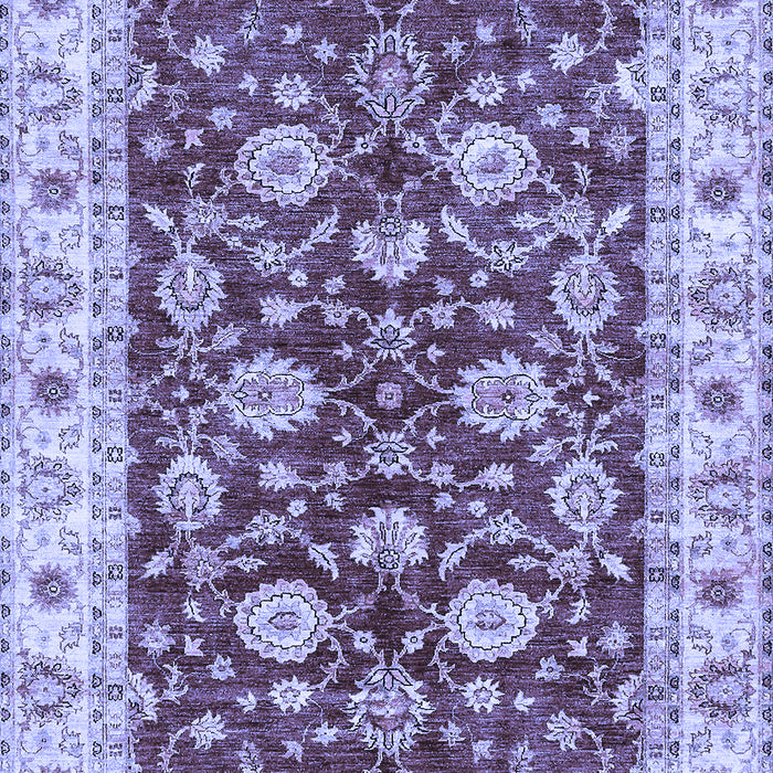 Machine Washable Oriental Blue Traditional Rug, wshabs434blu