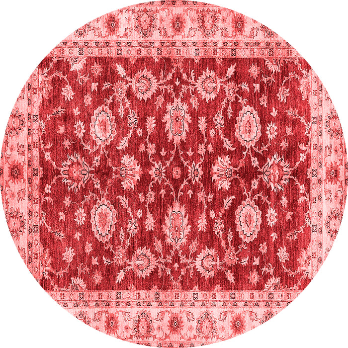 Machine Washable Oriental Red Traditional Rug, wshabs434red