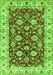 Machine Washable Oriental Green Traditional Area Rugs, wshabs434grn