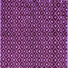 Square Machine Washable Abstract Purple Modern Area Rugs, wshabs4350pur