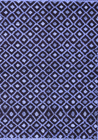 Abstract Blue Modern Rug, abs4350blu