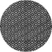 Round Machine Washable Abstract Gray Modern Rug, wshabs4350gry